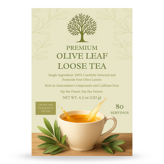 Olive Vitality® Olive Leaf Loose Tea (80 Servings | 4.2 oz | 120 g)