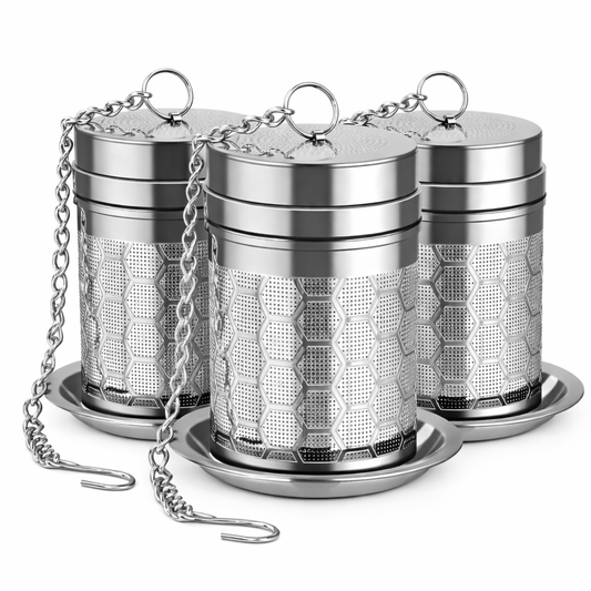 Olive Vitality® 3 Pack Premium Stainless Steel Fine Mesh Tea Infuser/ Strainer