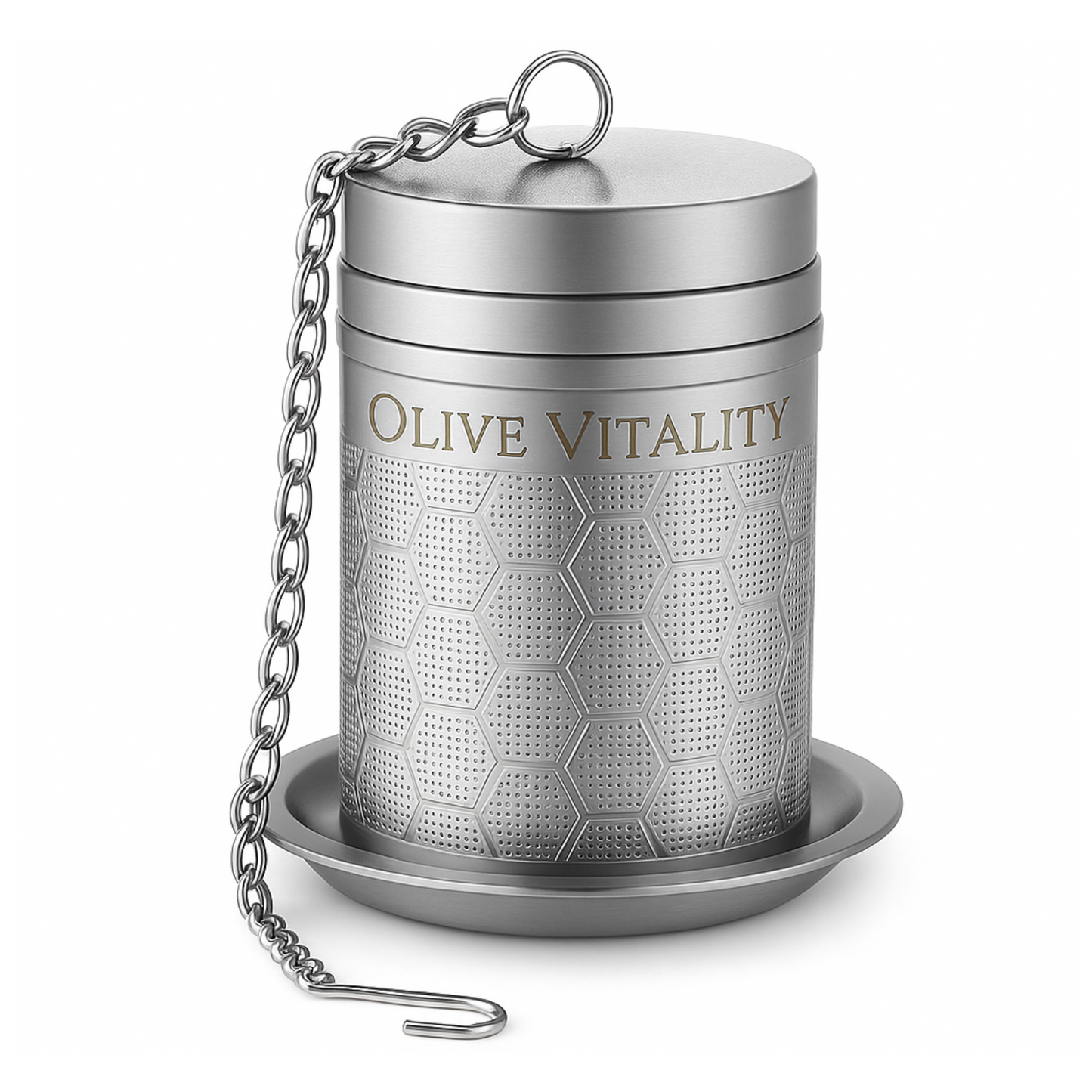 Olive Vitality® Premium Stainless Steel Fine Mesh Tea Infuser and Strainer